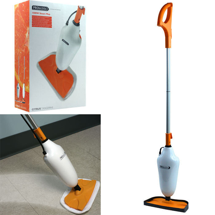 Steam Mop w/ Microfiber Pads - Citrus Tange