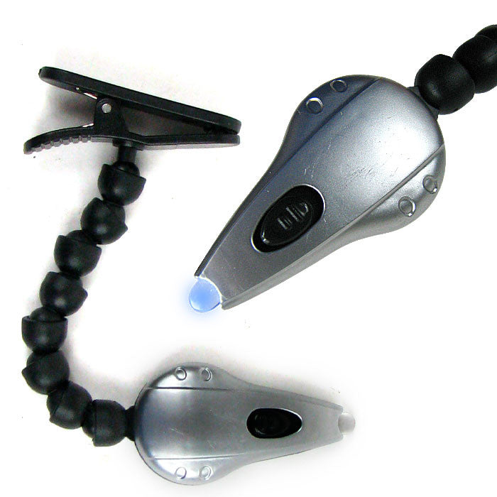 Bright LED Flashlight Snake w/ Clip