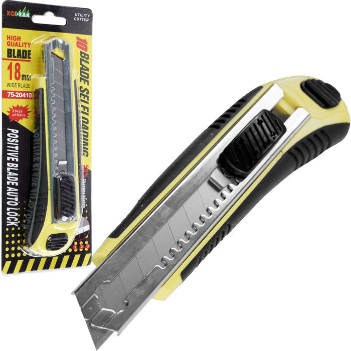 Metal Body Razor Blade Utility Knife - 10 FREE Blades