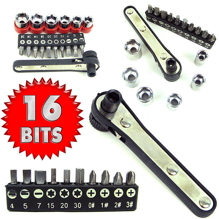 17 piece Deluxe Mini-Ratchet Screwdriver