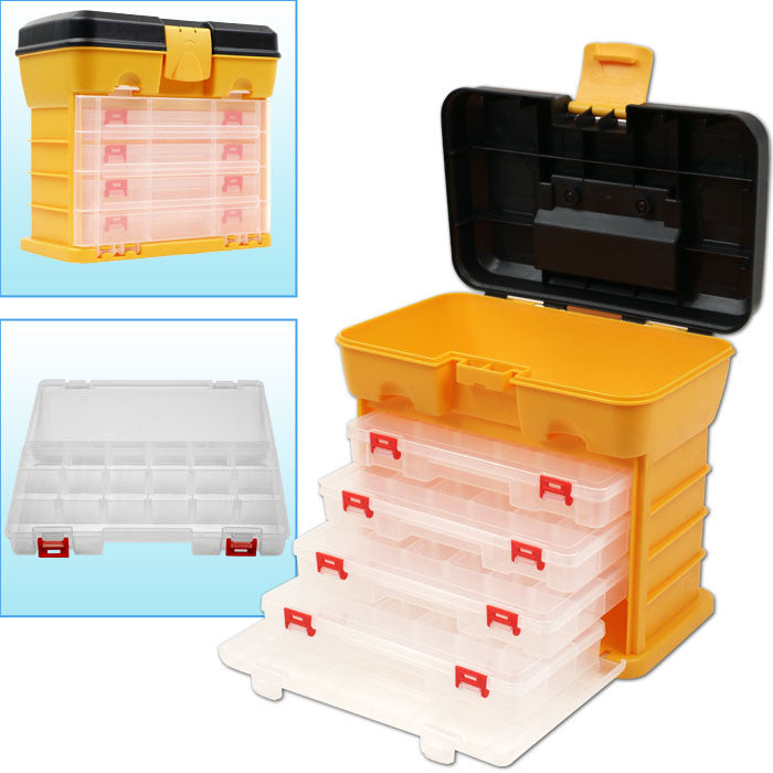 53 Compartment Durable Plastic Storage Tool