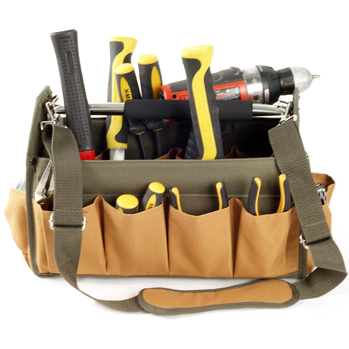 Rugged Nylon 14 Pocket Tool Bag