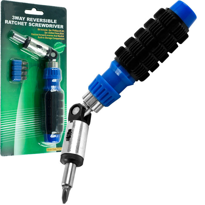 3 Way Reversible Ratchet Screwdriver