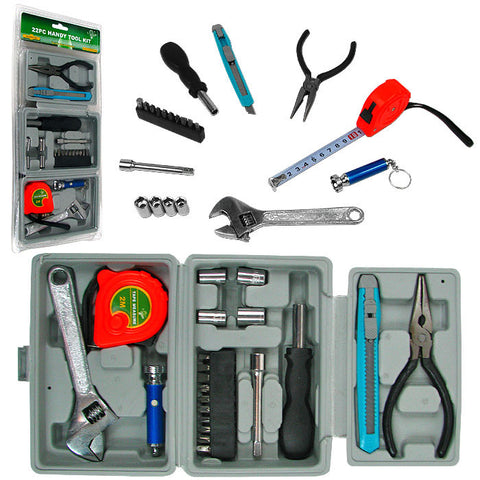 22 Piece Deluxe Household Utility Tool Set
