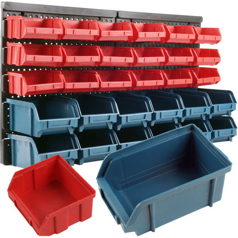 Superior 30 Drawer Wall Mounted Parts Rack