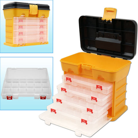 53 Compartment Durable Plastic Storage Tool