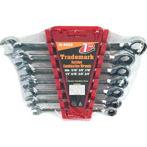 Ratchet Combination Wrenches SAE - Set of 7