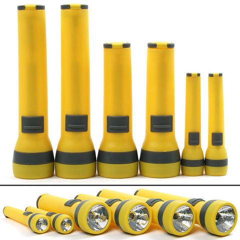 Set of 6 Yellow Flashlights